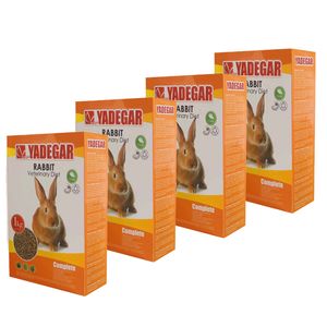 غذای خرگوش یادگار مدل pelleted وزن 1 کیلوگرم بسته 4 عددی